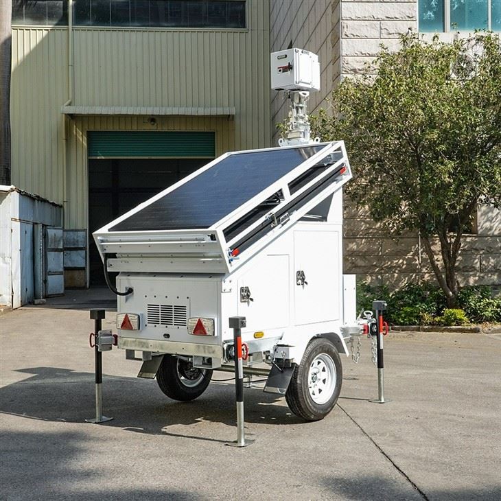 Mobile Solar CCTV Surveillance Trailer BIGLUX best